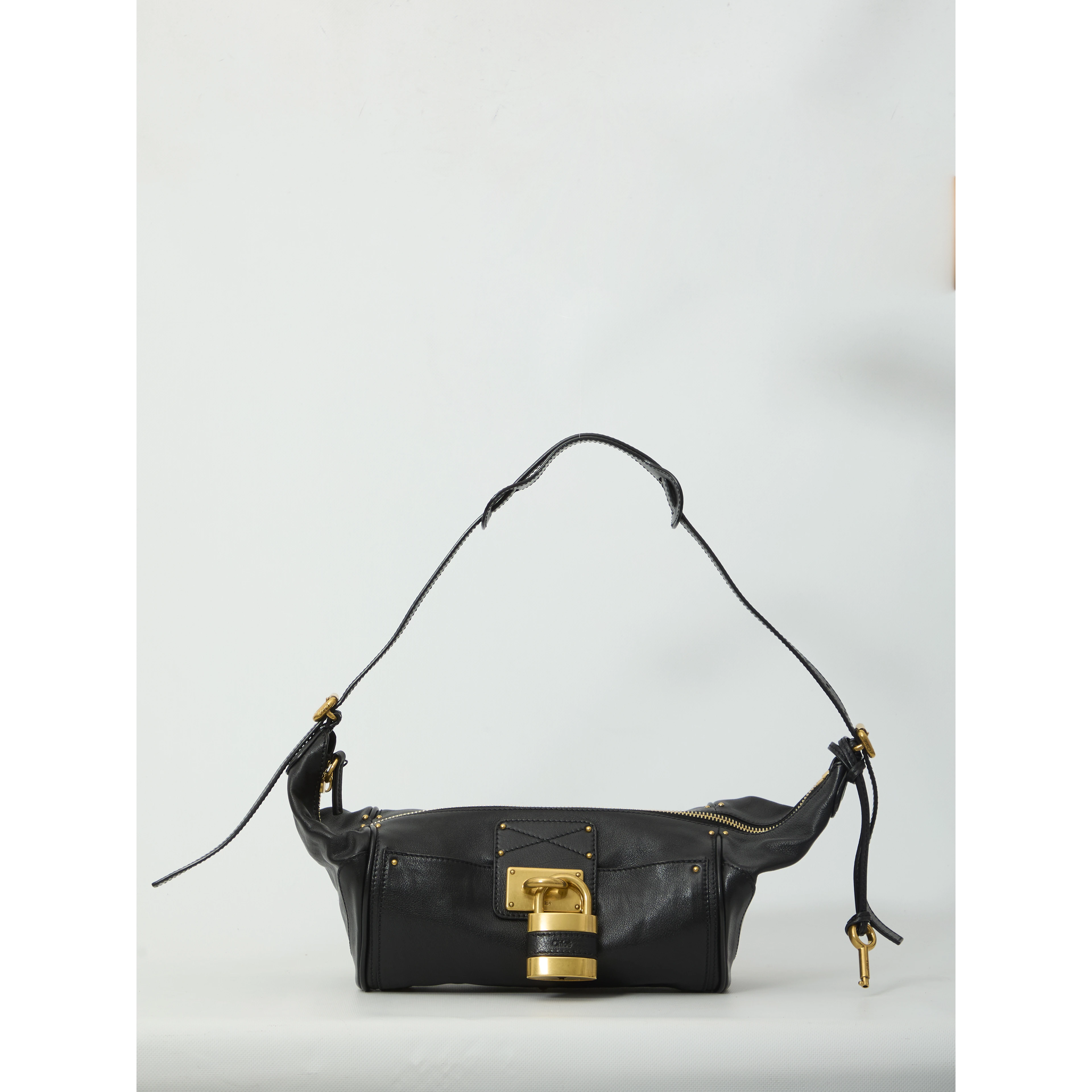 Grained leather Paddington crossbody bag