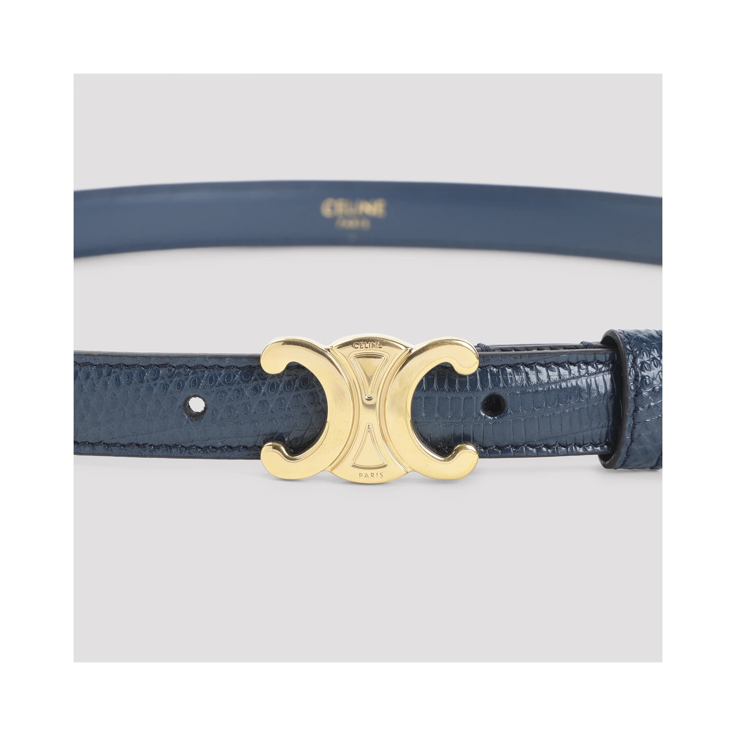 Celine Triomphe Leather Belt