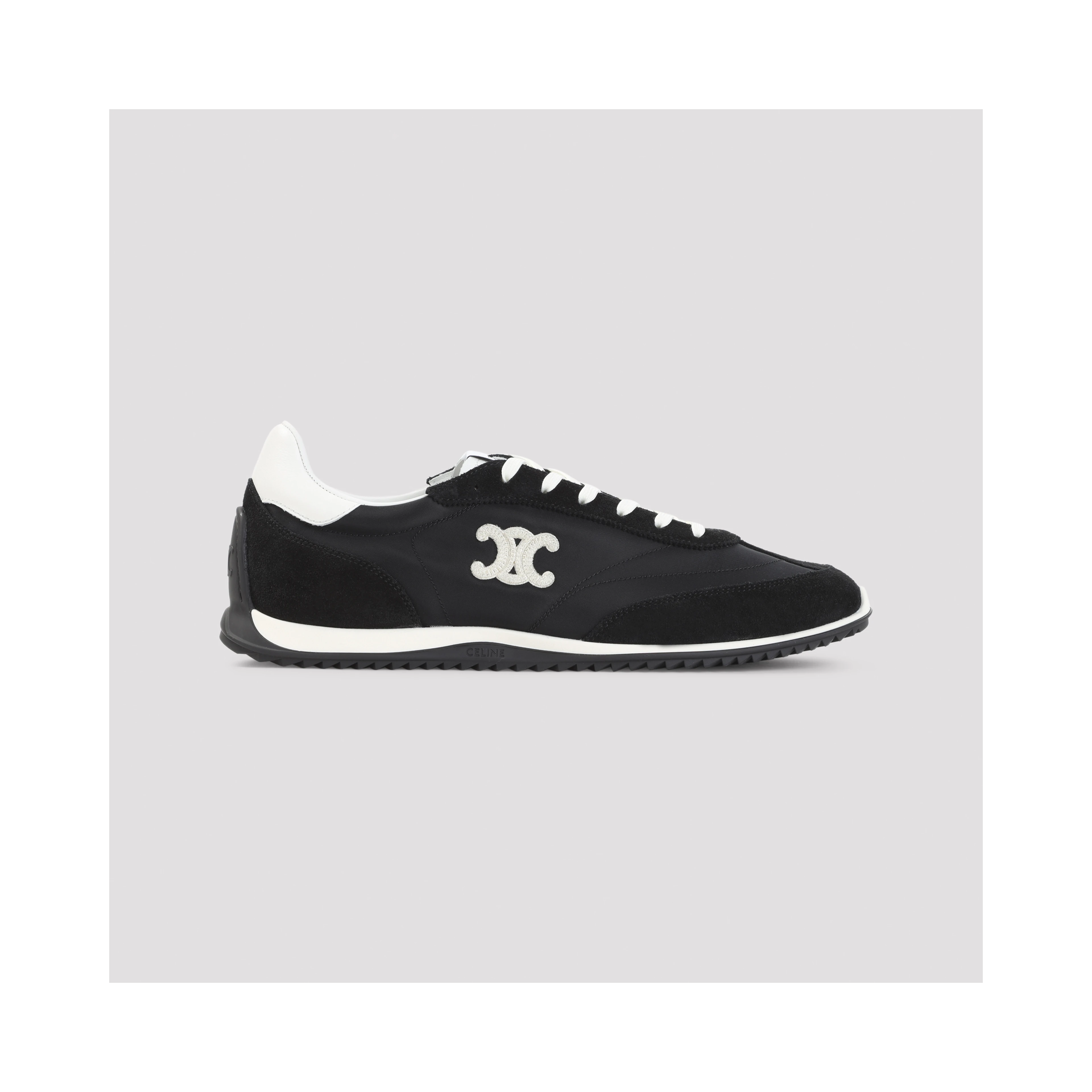 Celine Low Lace-up Sneakers With Triomphe