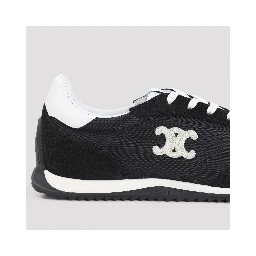 Celine Low Lace-up Sneakers With Triomphe
