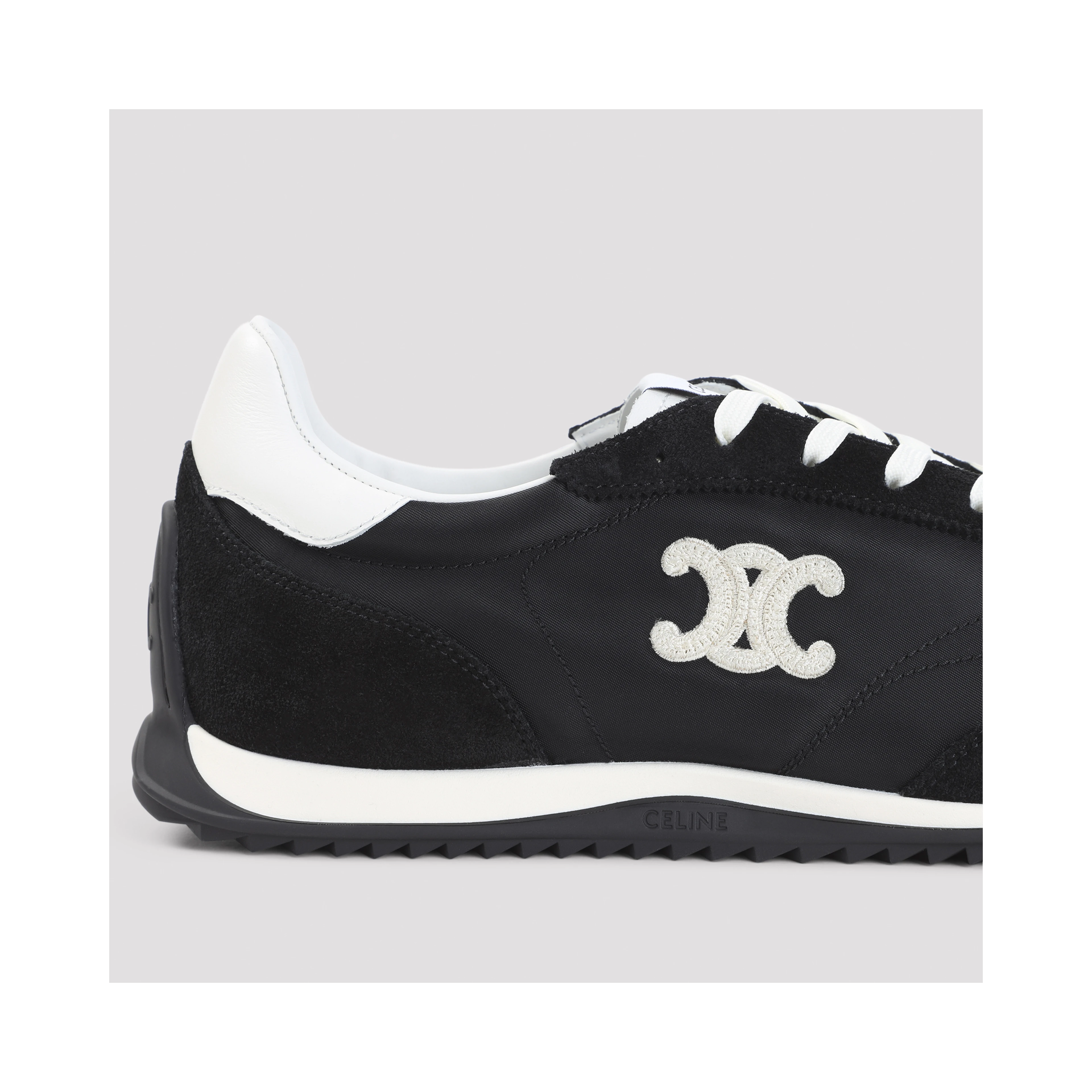 Celine Low Lace-up Sneakers With Triomphe