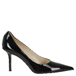 PATENT LEATHER W JC BUTTON