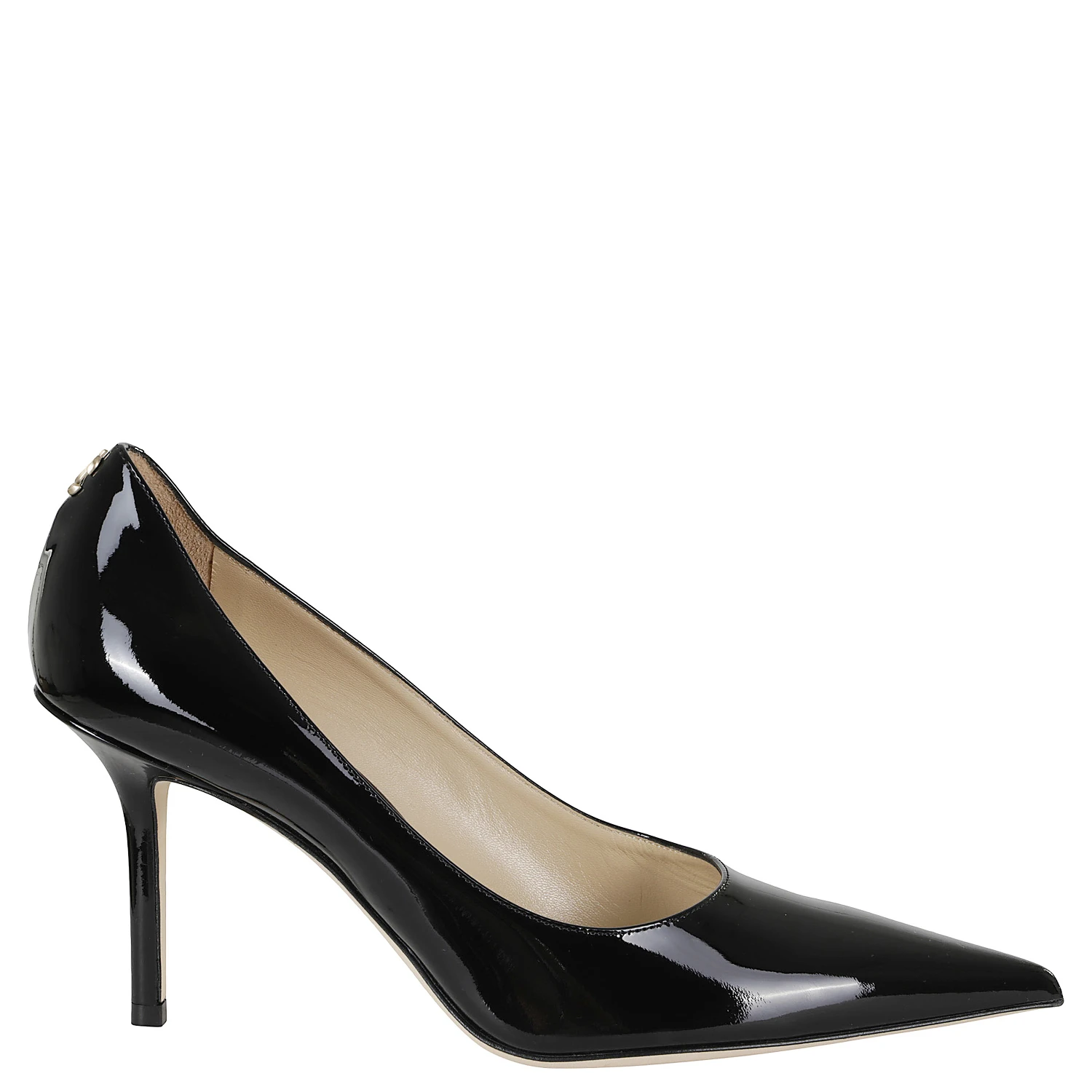 PATENT LEATHER W JC BUTTON
