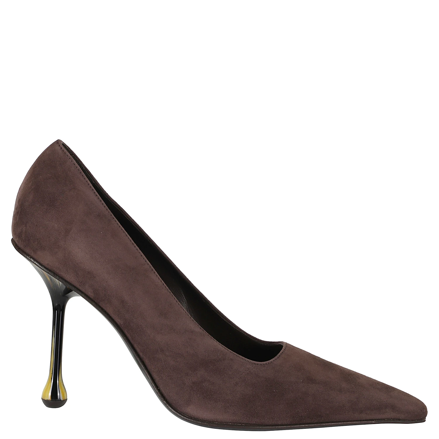 SUEDE W GRAIN HEEL