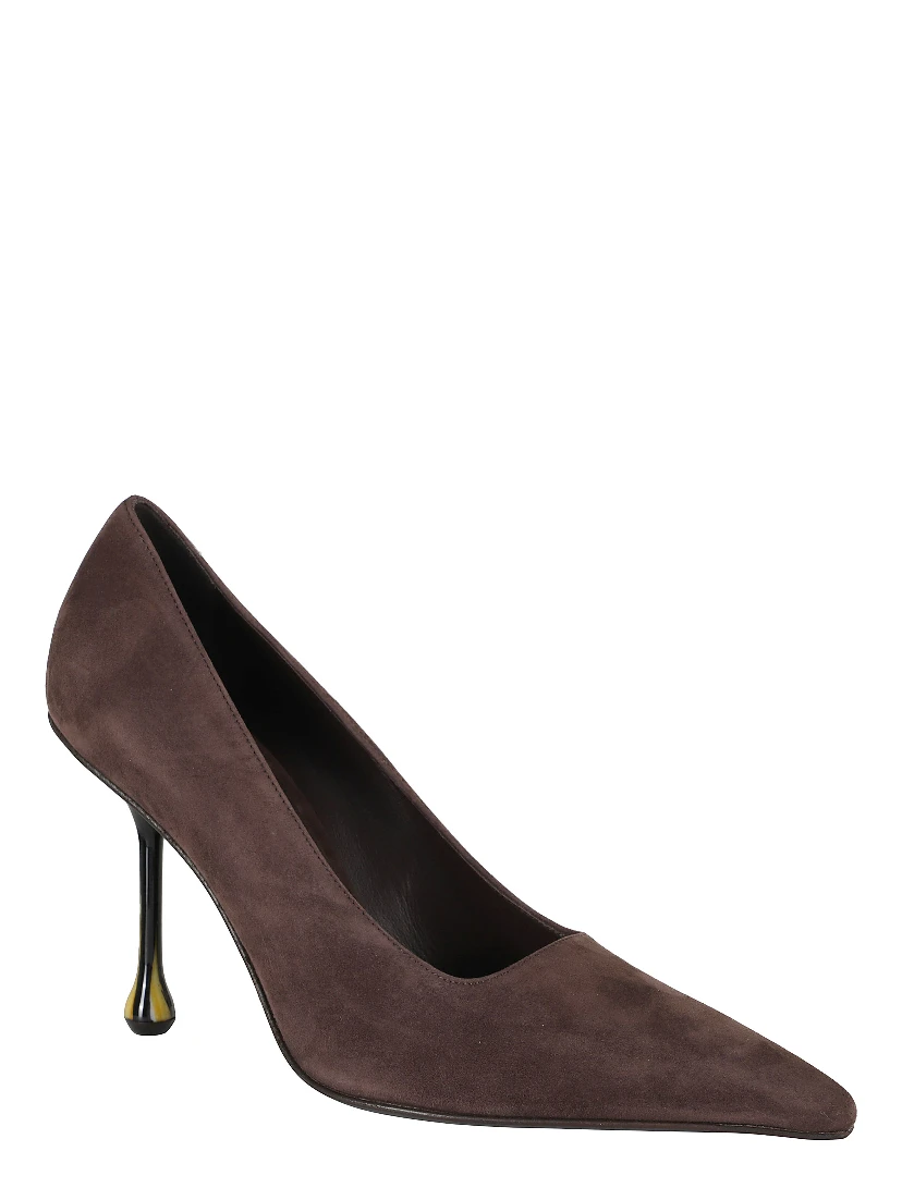 SUEDE W GRAIN HEEL