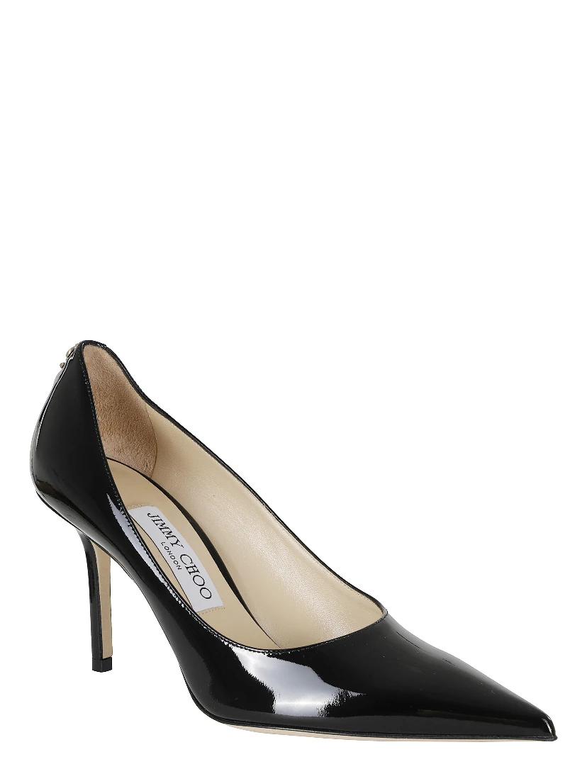 PATENT LEATHER W JC BUTTON