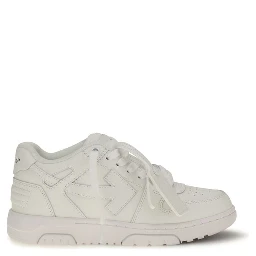 White Calf Leather Bos Taurus Low Top Sneakers