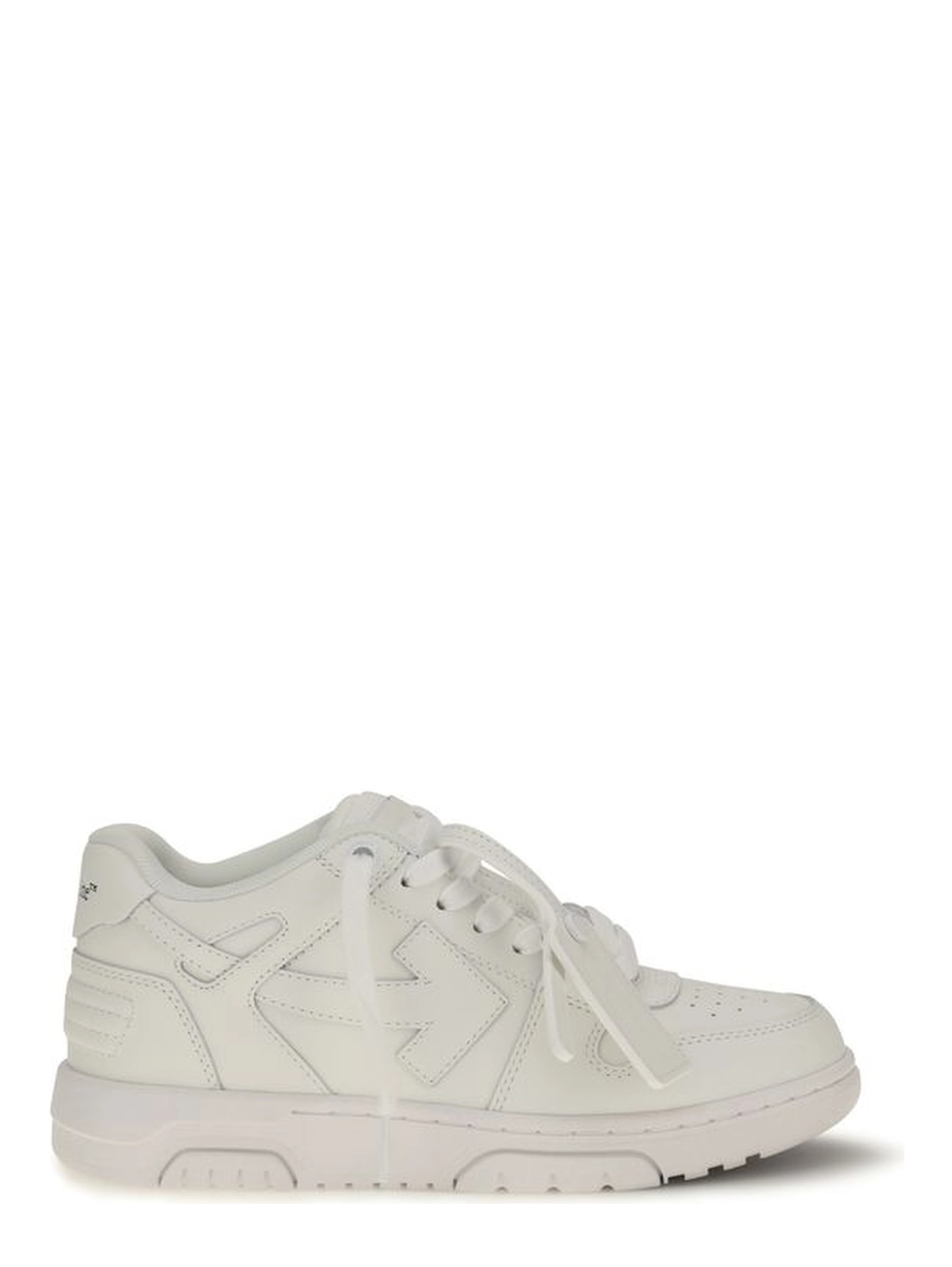 White Calf Leather Bos Taurus Low Top Sneakers