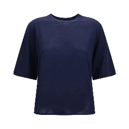 Blue Cashmere T-Shirt