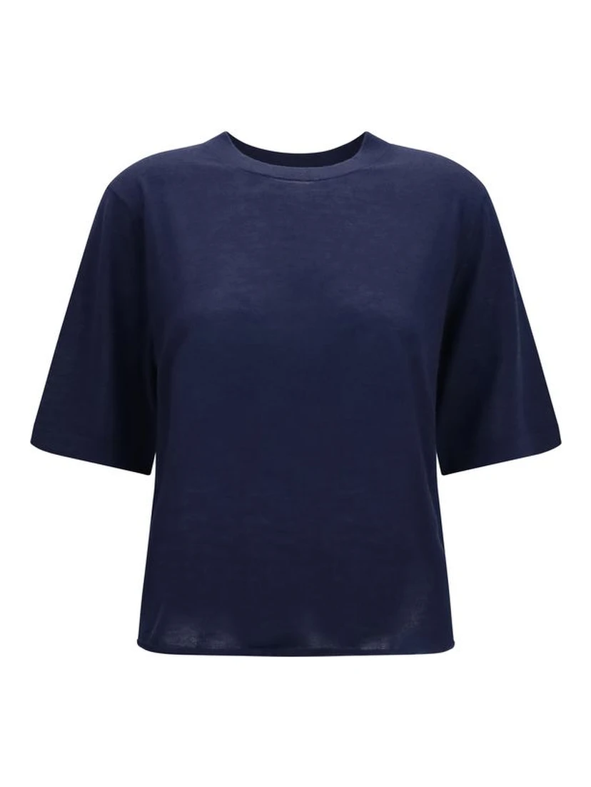 Blue Cashmere T-Shirt