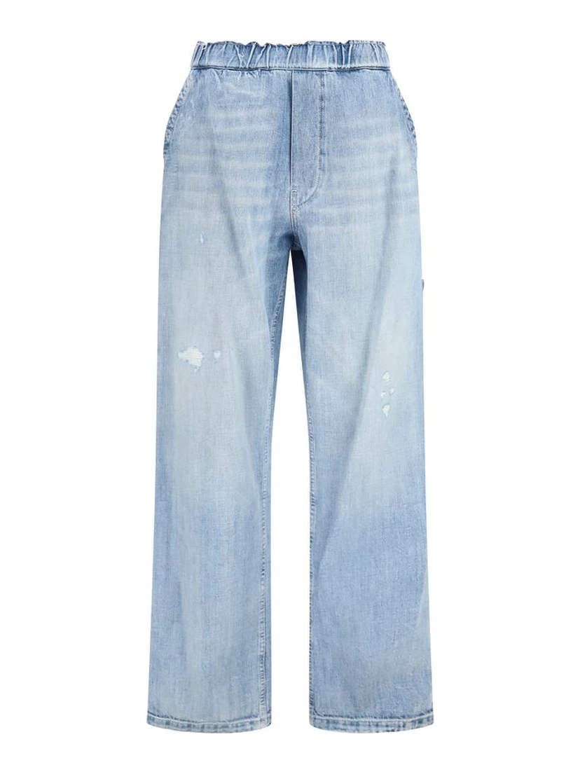 Blue Cotton Jeans Denim