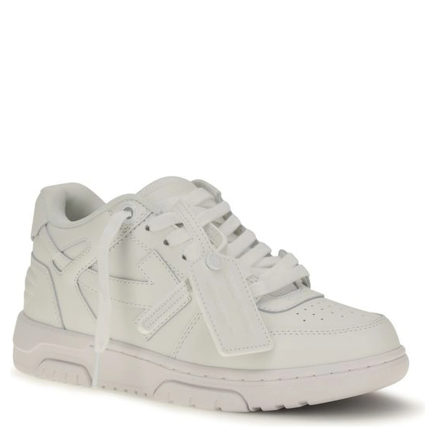 White Calf Leather Bos Taurus Low Top Sneakers