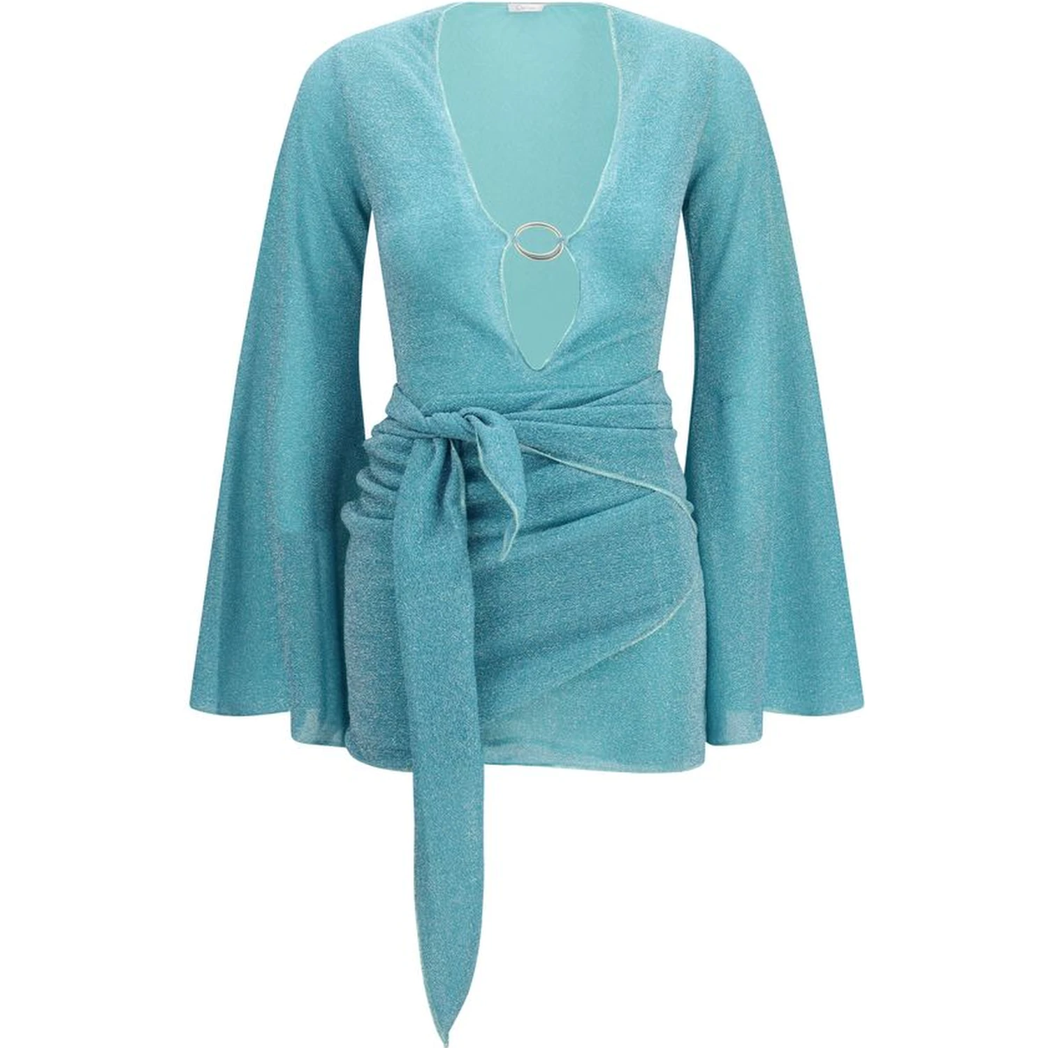 Blue Polyamide Cocktail Dress