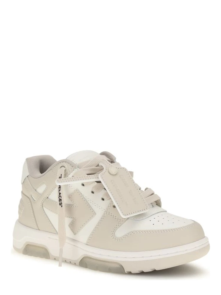 Beige Calf Leather Bos Taurus Low Top Sneakers alternative