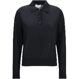 Black Cashmere Polo Shirt