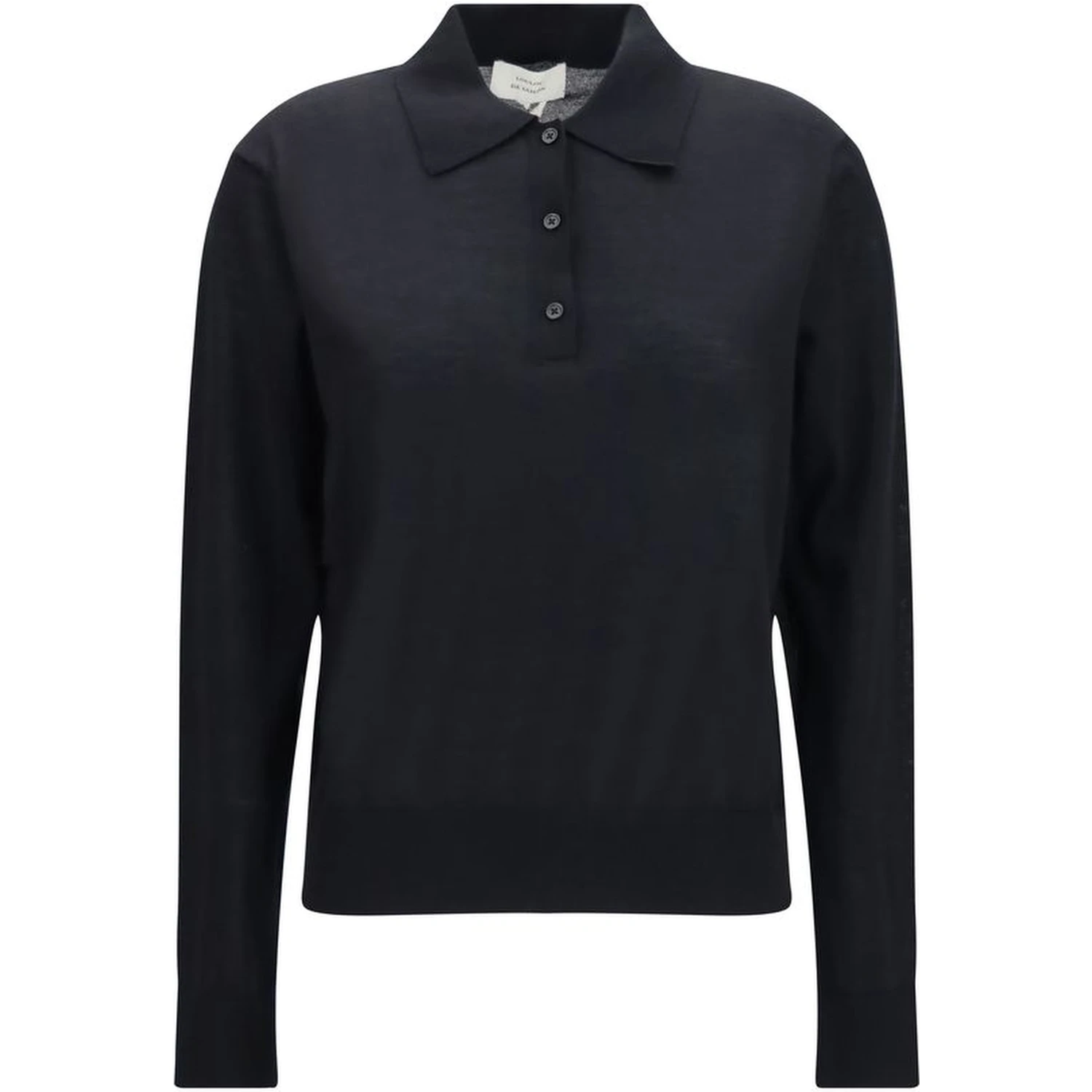 Black Cashmere Polo Shirt
