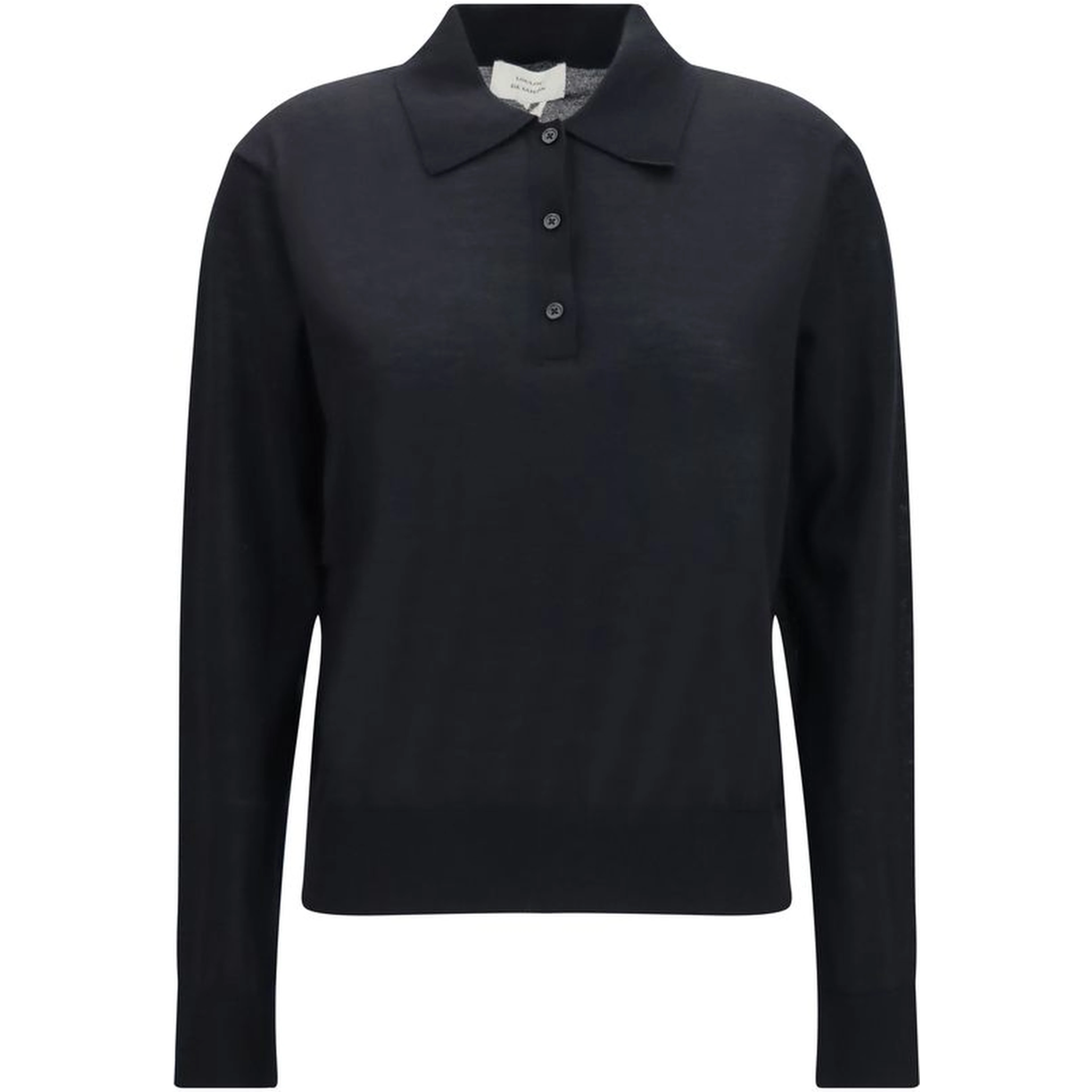 Black Cashmere Polo Shirt