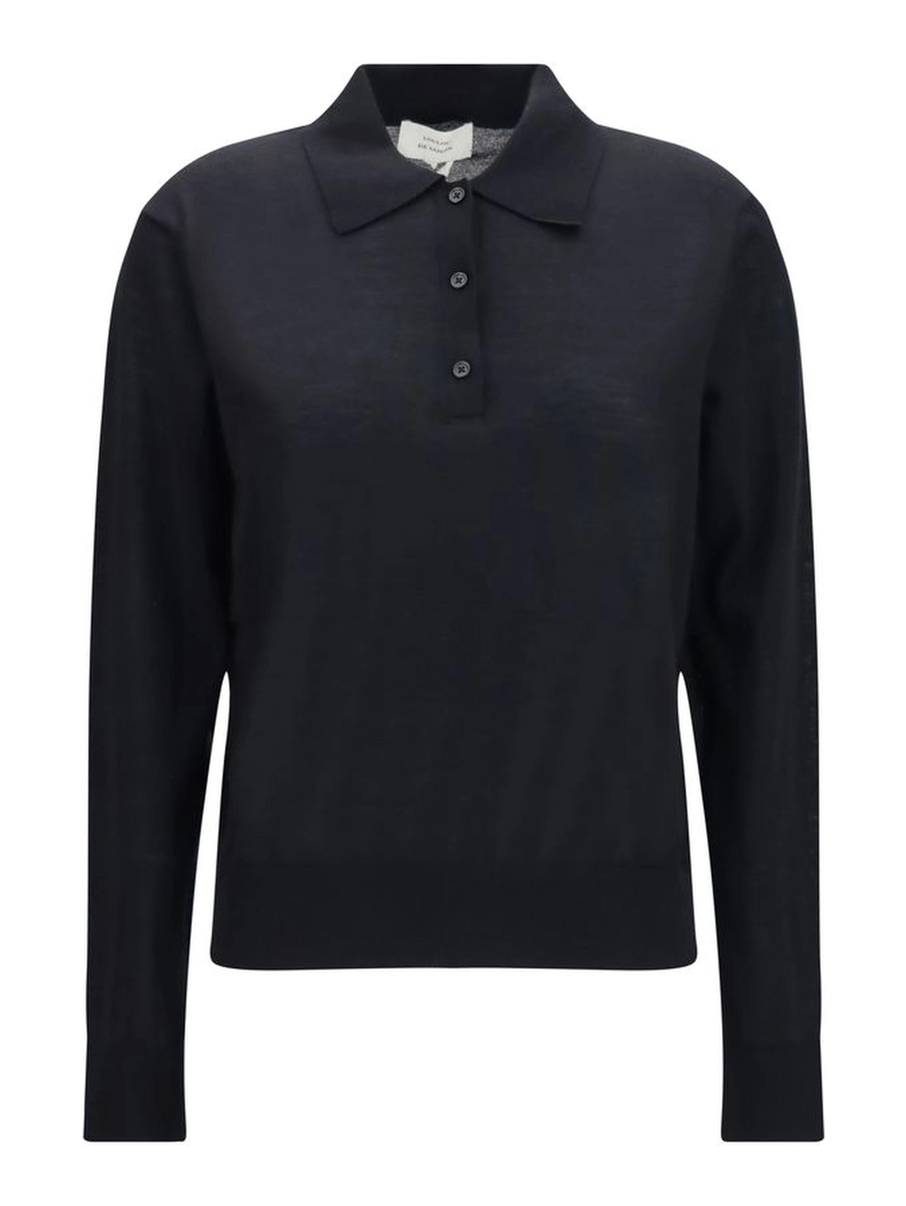 Black Cashmere Polo Shirt