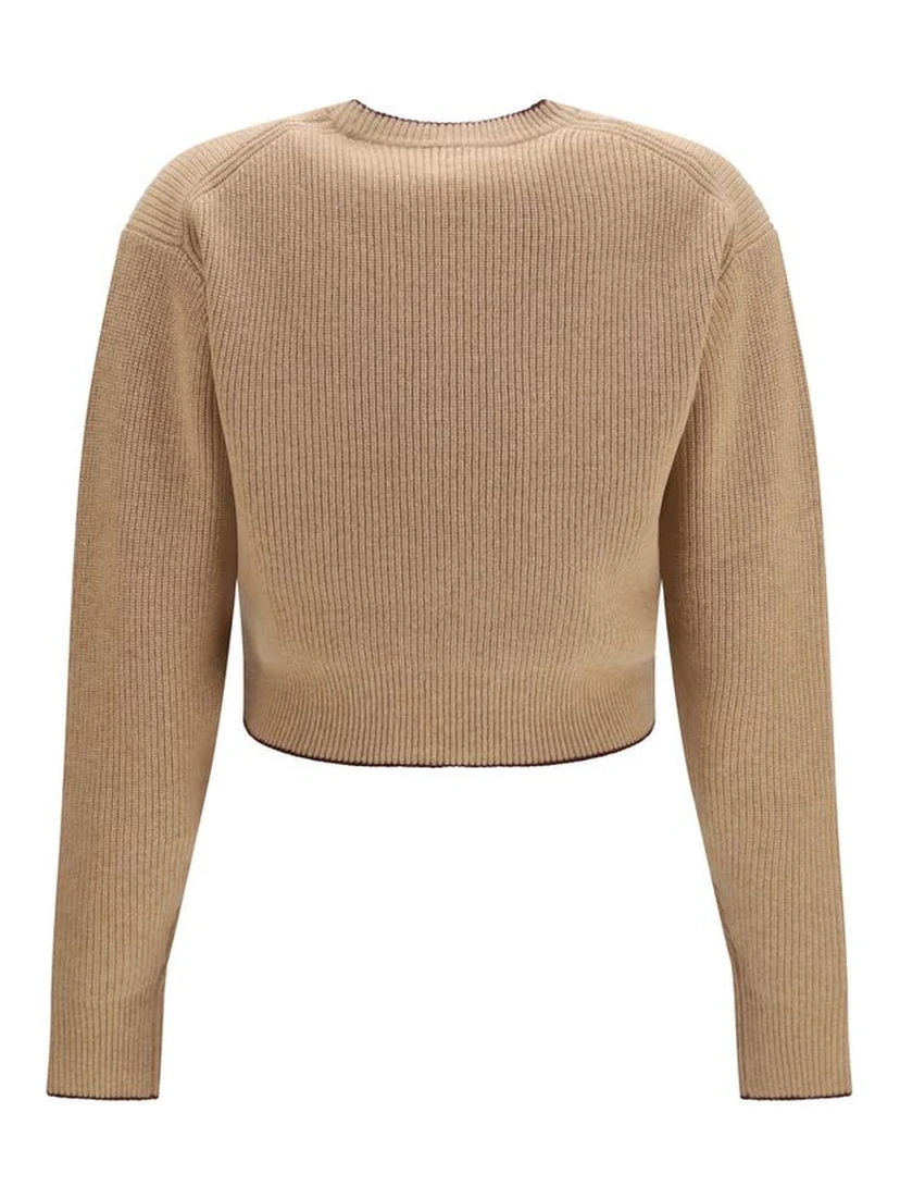 Beige Wool Oves Aries Sweatshirt