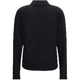 Black Cashmere Polo Shirt