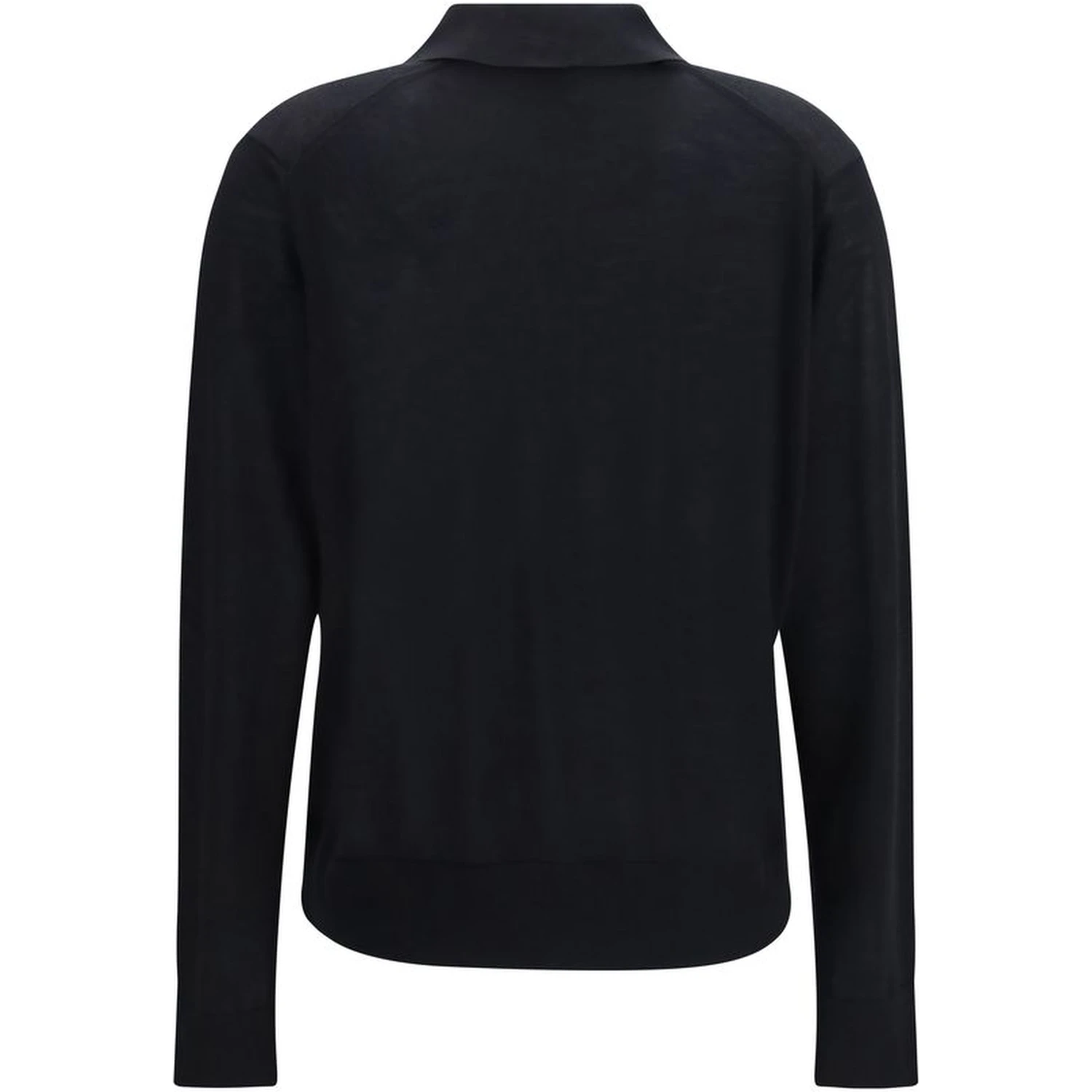 Black Cashmere Polo Shirt