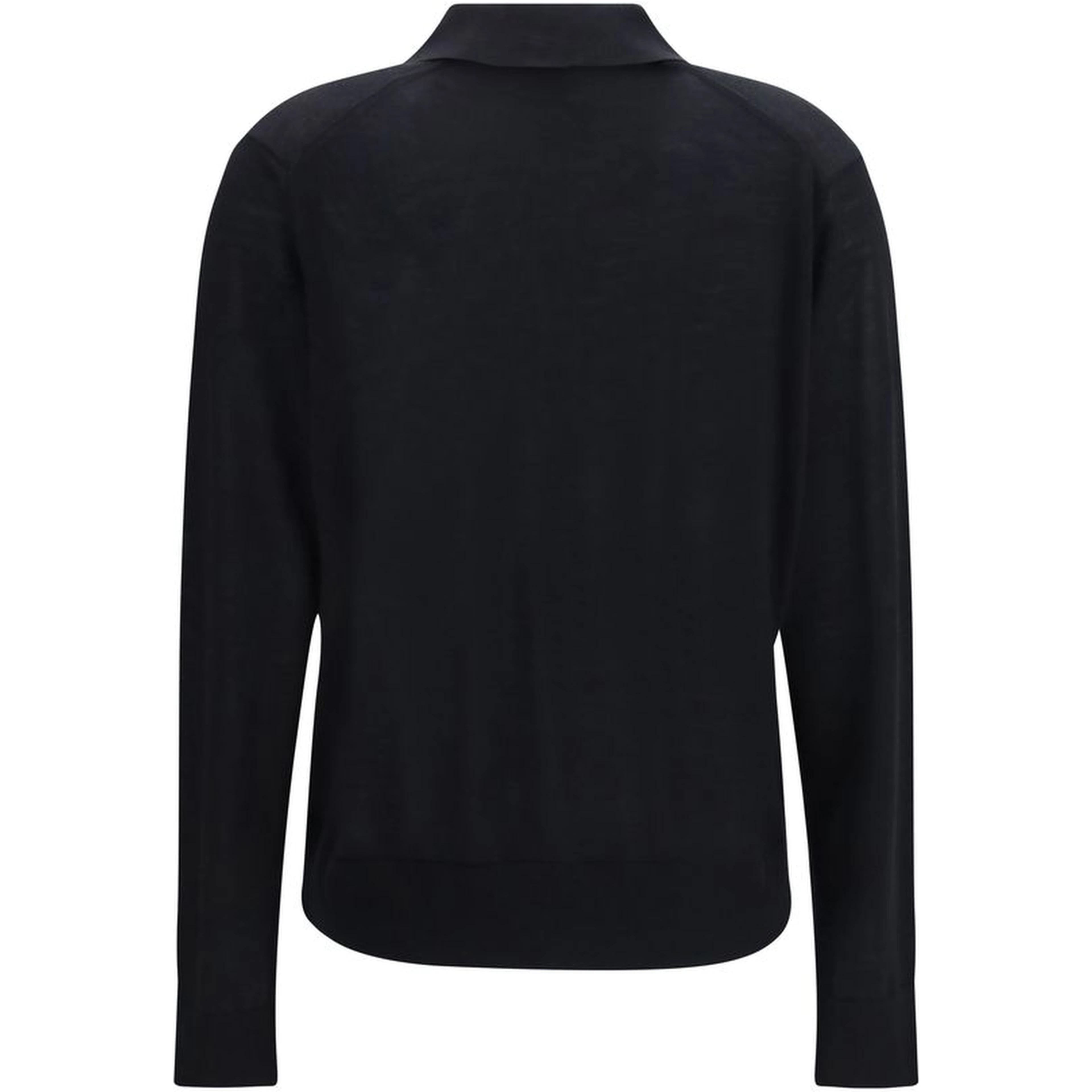 Black Cashmere Polo Shirt