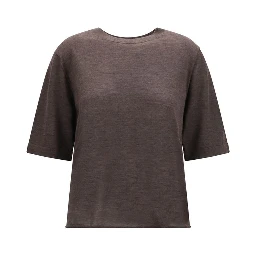 Brown Cashmere T-Shirt