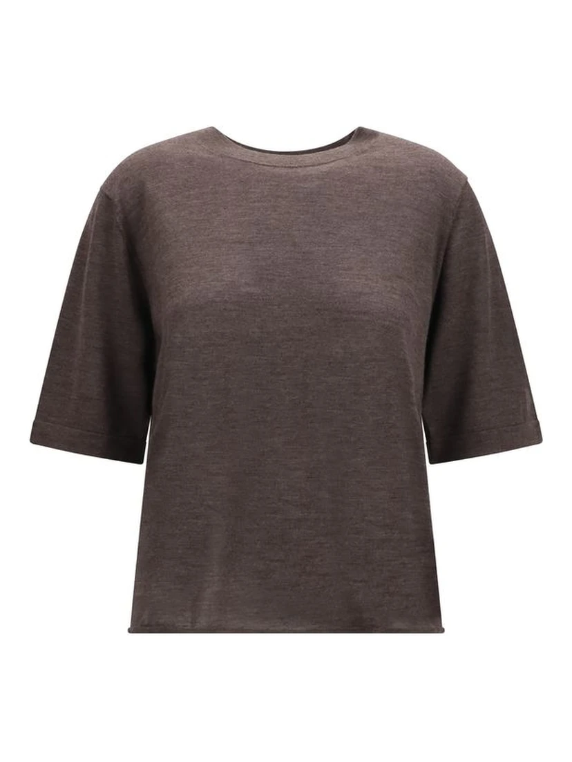 Brown Cashmere T-Shirt