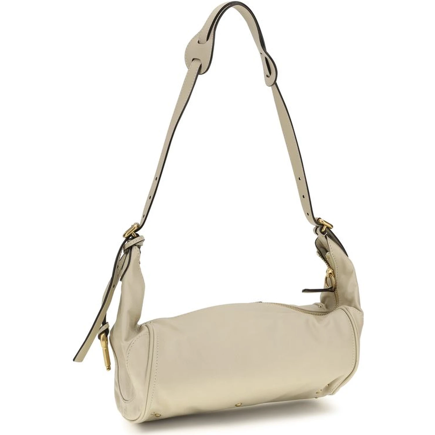حقيبة كتف بوس توروس من جلد العجل البيج