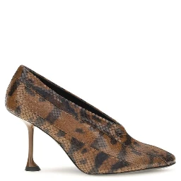 Brown Calf Leather Bos Taurus High Heel Pumps