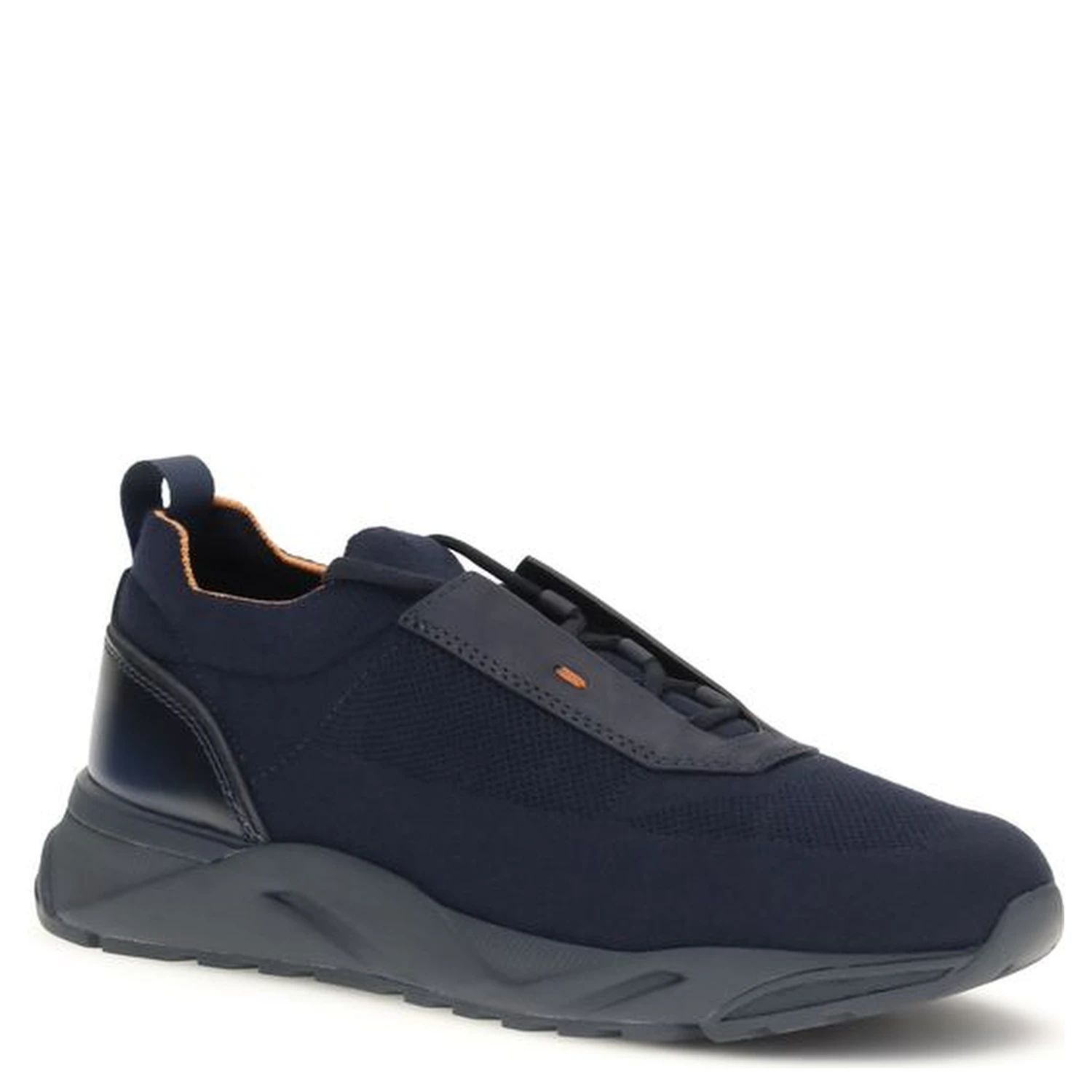 Blue Fabric Athletic Sneakers