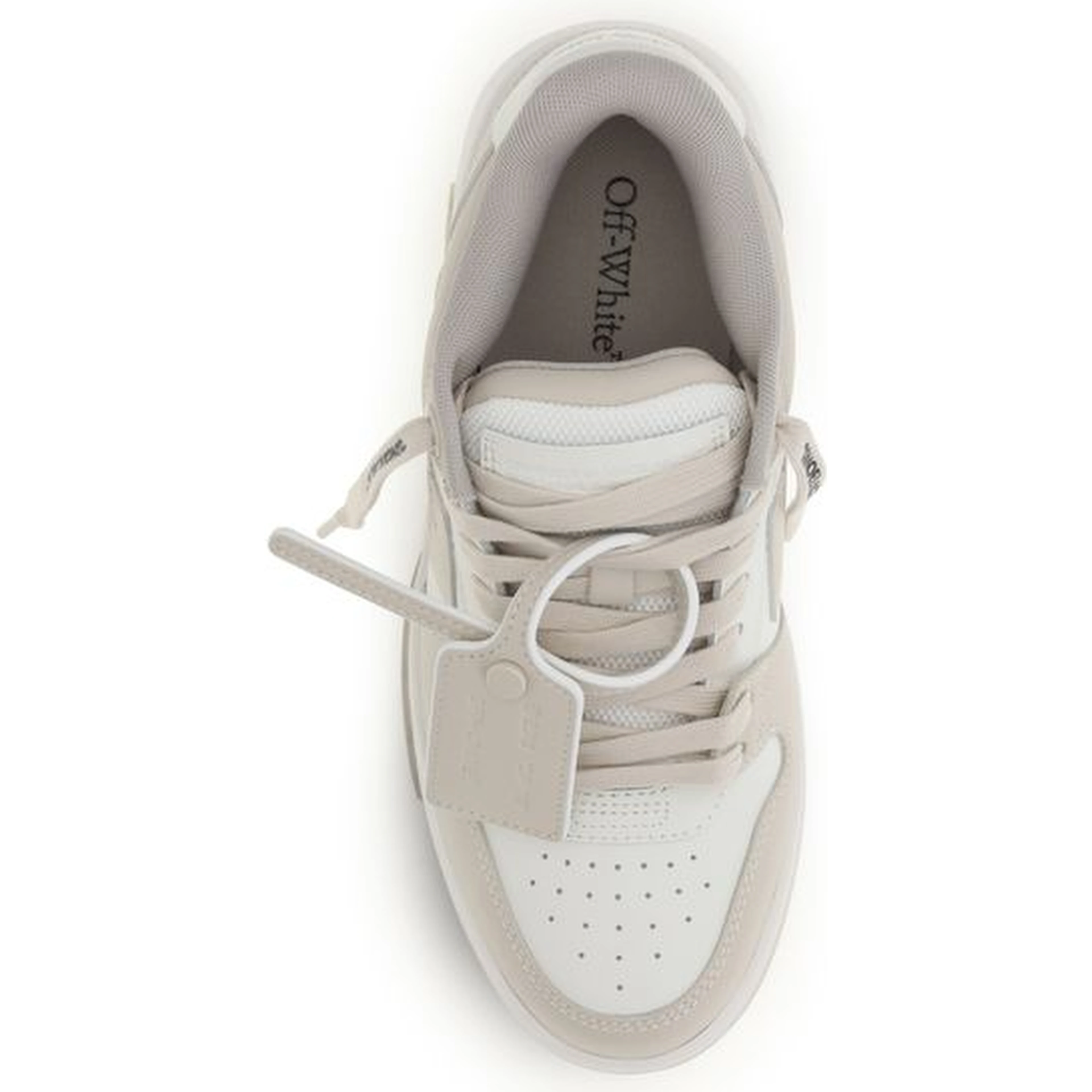 Beige Calf Leather Bos Taurus Low Top Sneakers