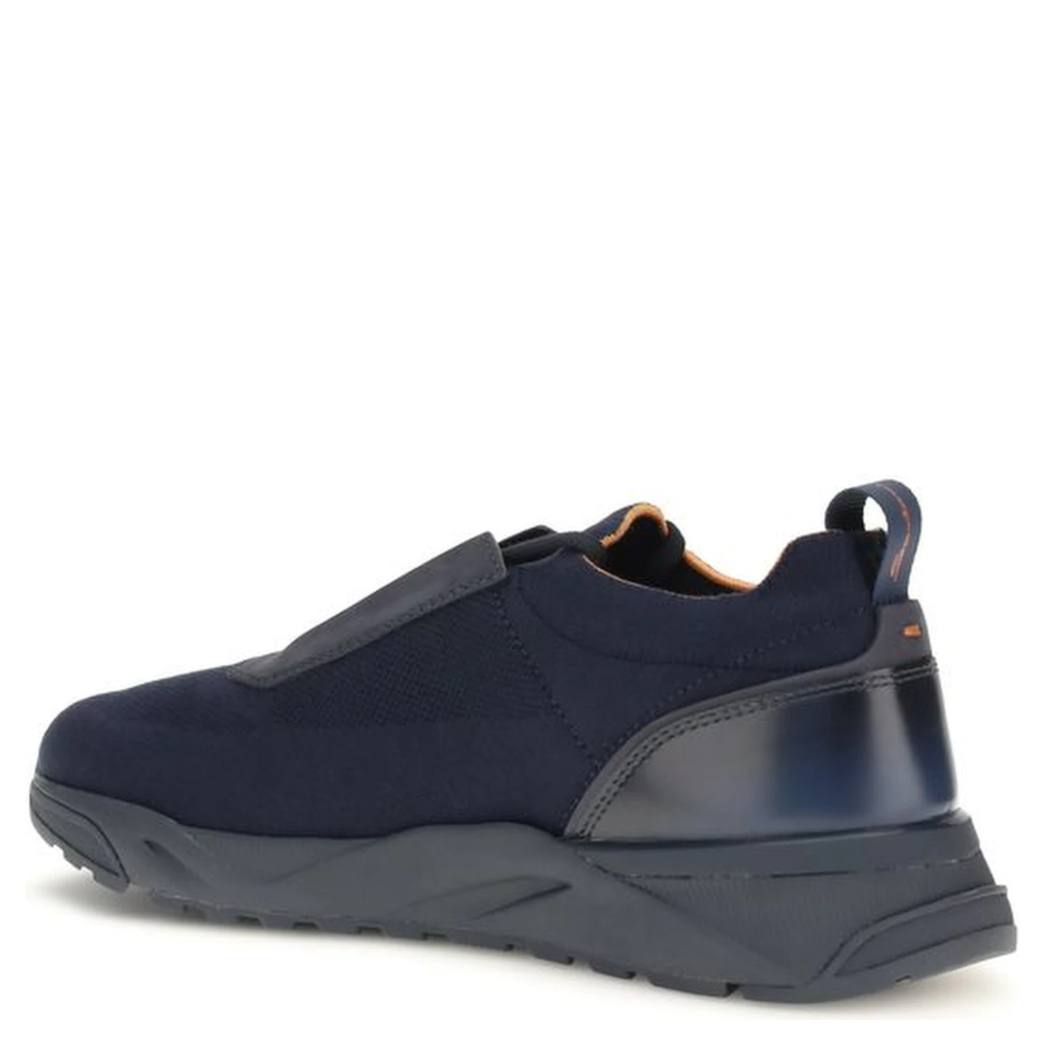 Blue Fabric Athletic Sneakers