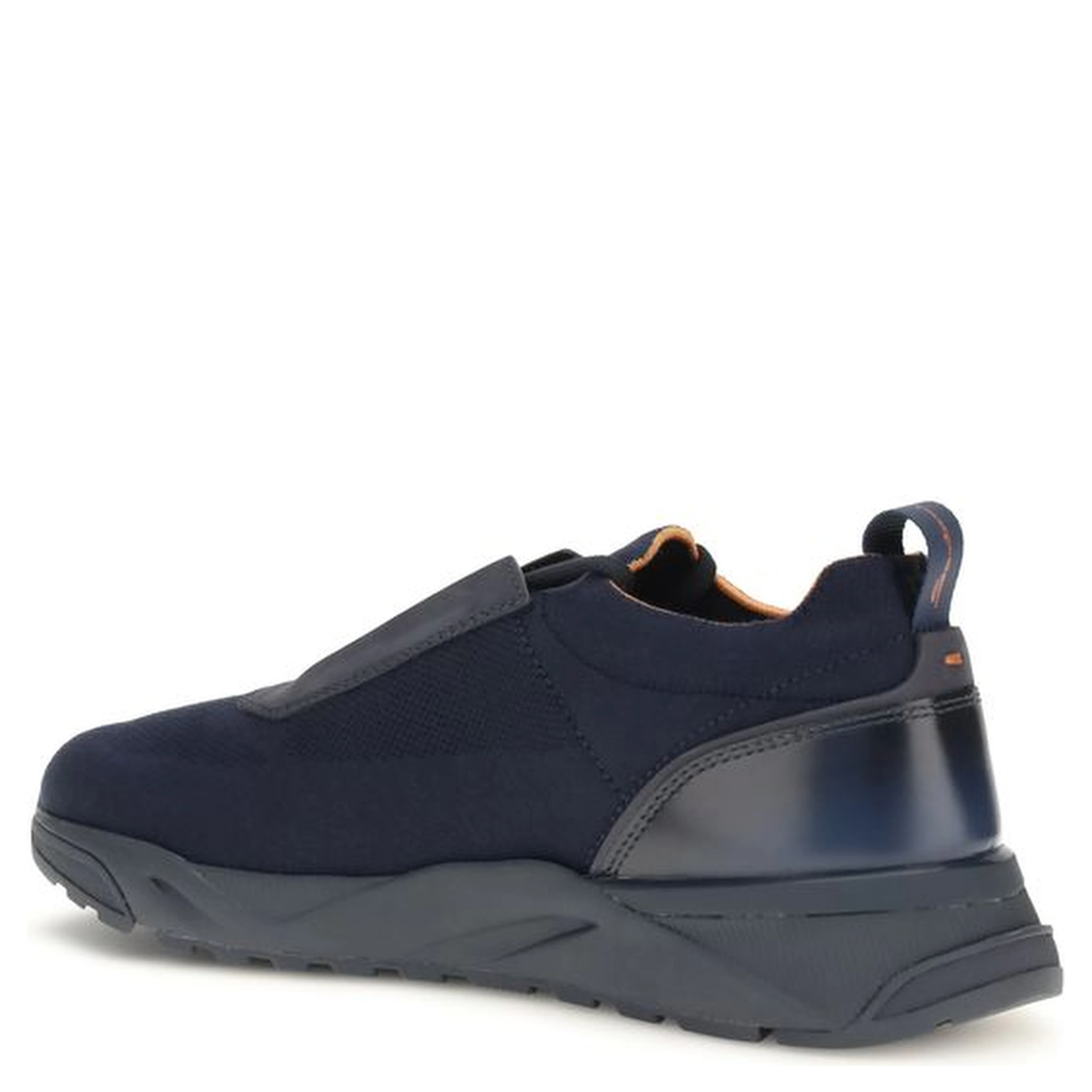 Blue Fabric Athletic Sneakers