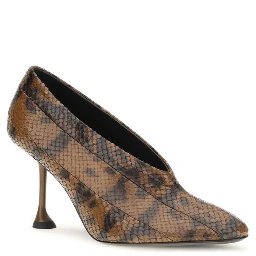 Brown Calf Leather Bos Taurus High Heel Pumps