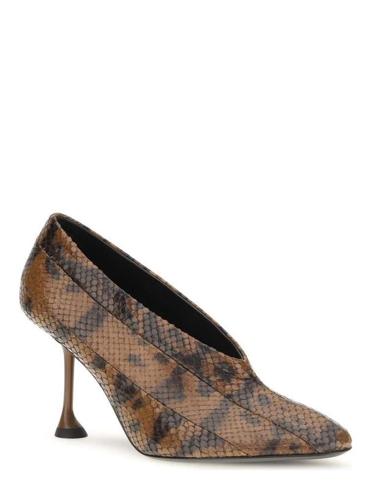 Brown Calf Leather Bos Taurus High Heel Pumps alternative