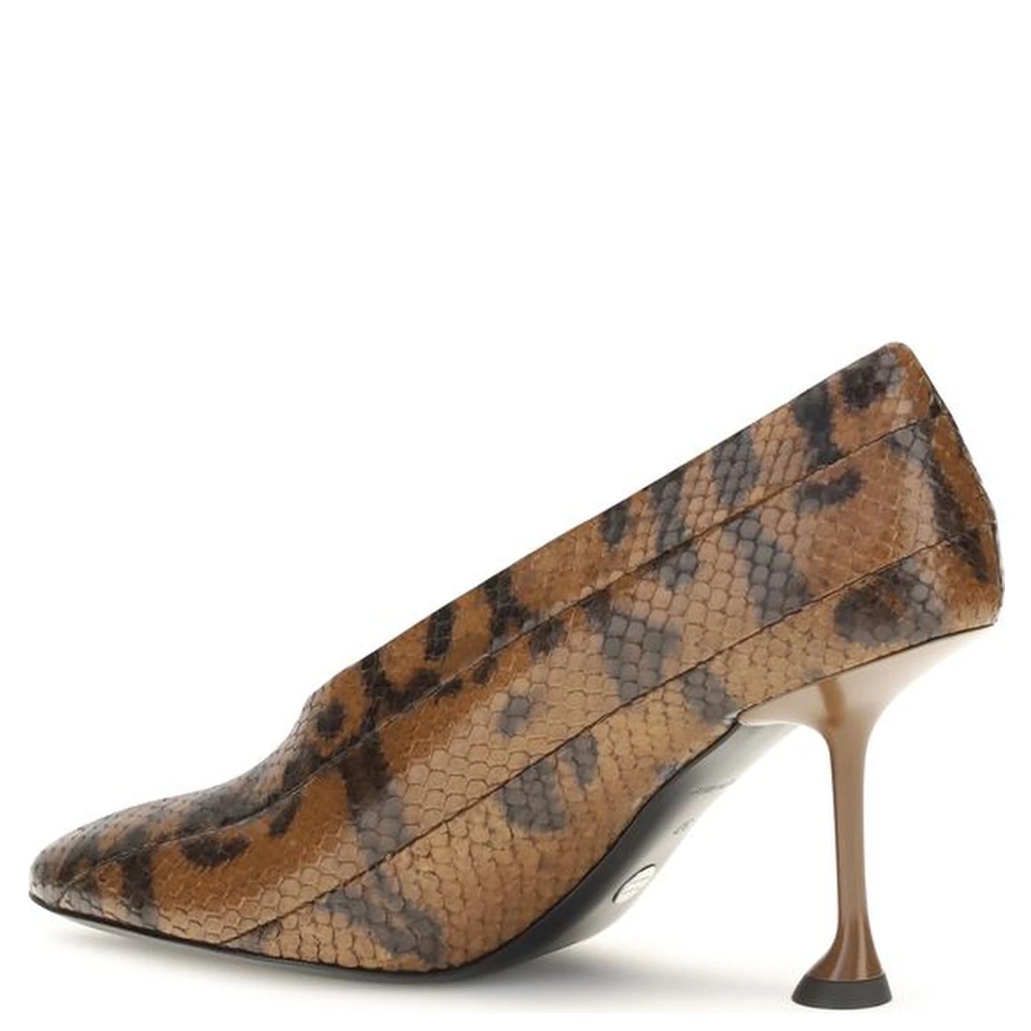 Brown Calf Leather Bos Taurus High Heel Pumps