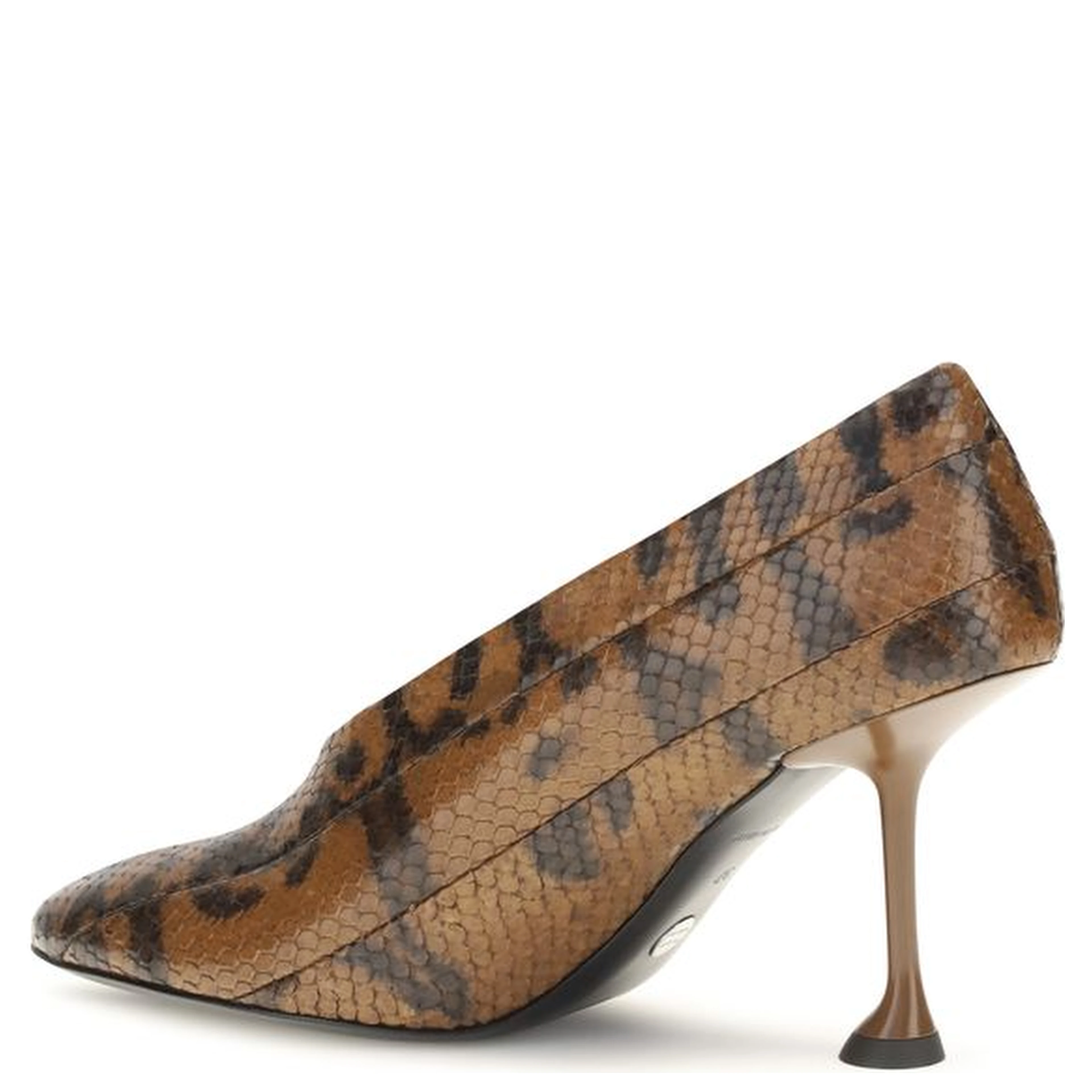 Brown Calf Leather Bos Taurus High Heel Pumps
