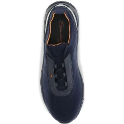 Blue Fabric Athletic Sneakers
