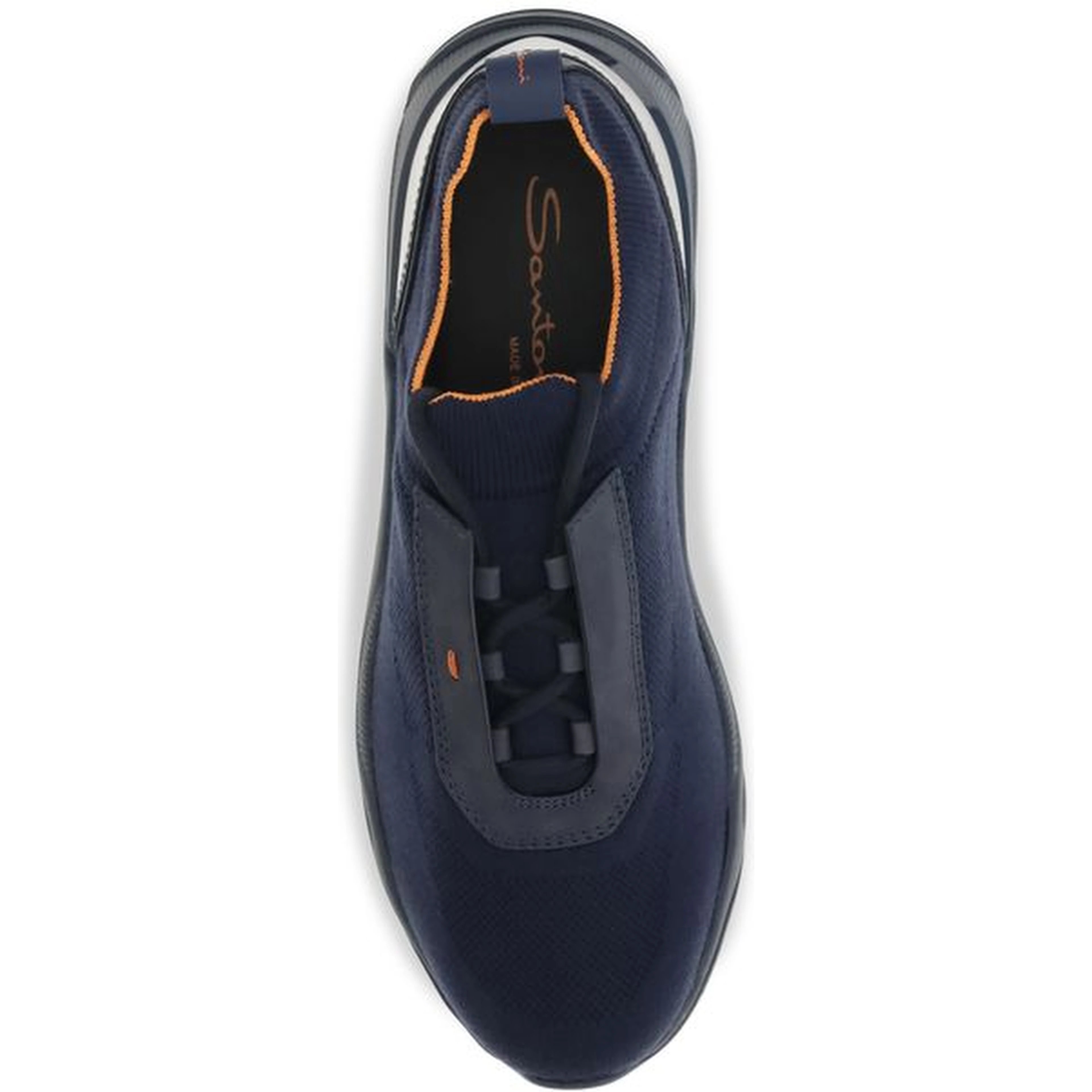 Blue Fabric Athletic Sneakers