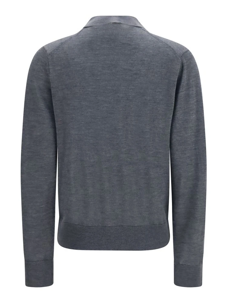 Gray Cashmere Polo Shirt alternative