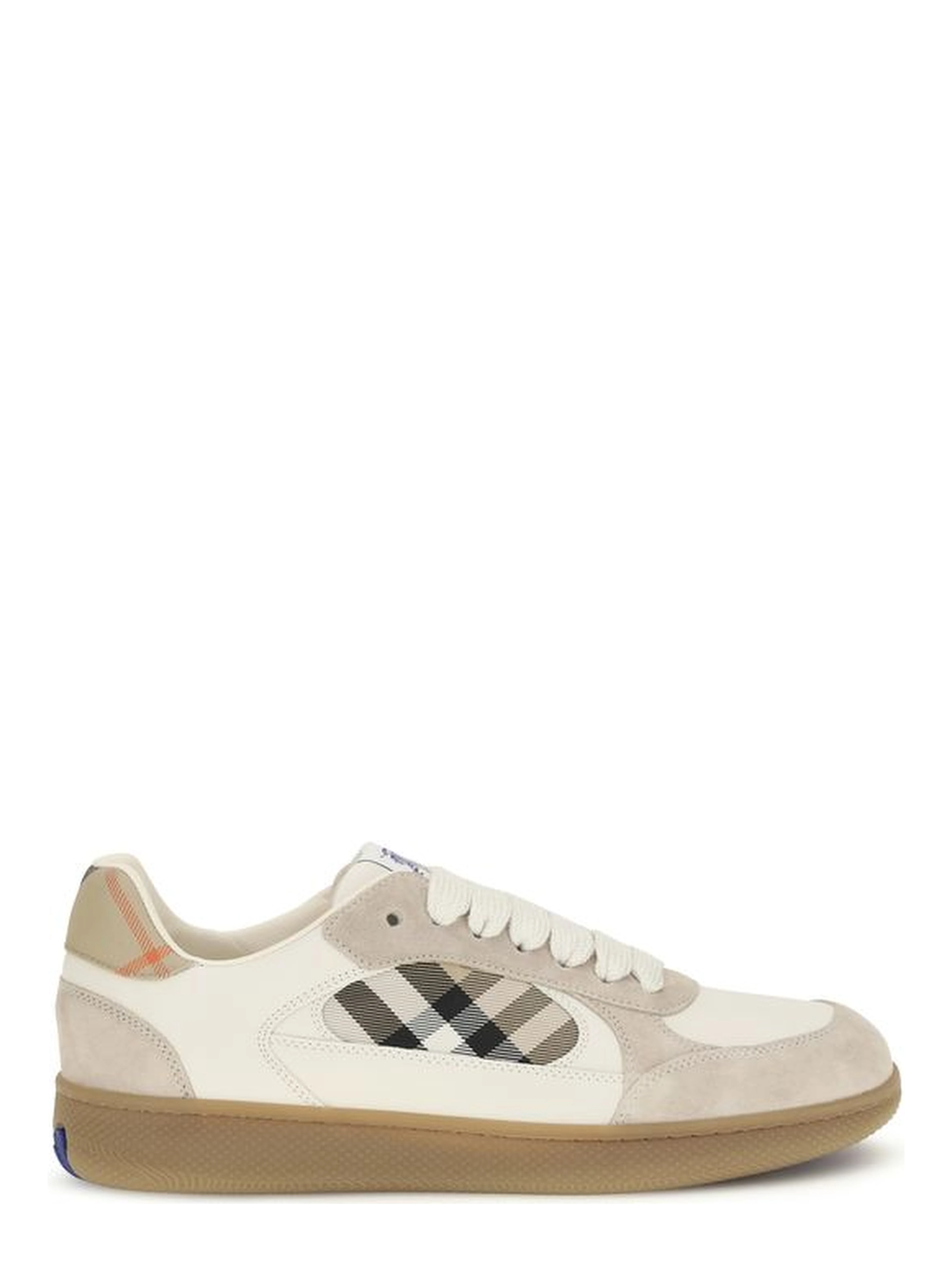 Beige Calf Leather Bos Taurus Low Top Sneakers