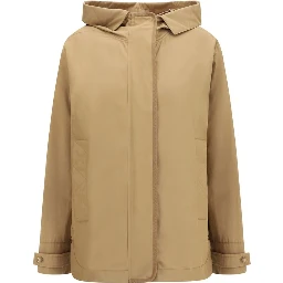 Beige Polyamide Shell Jacket