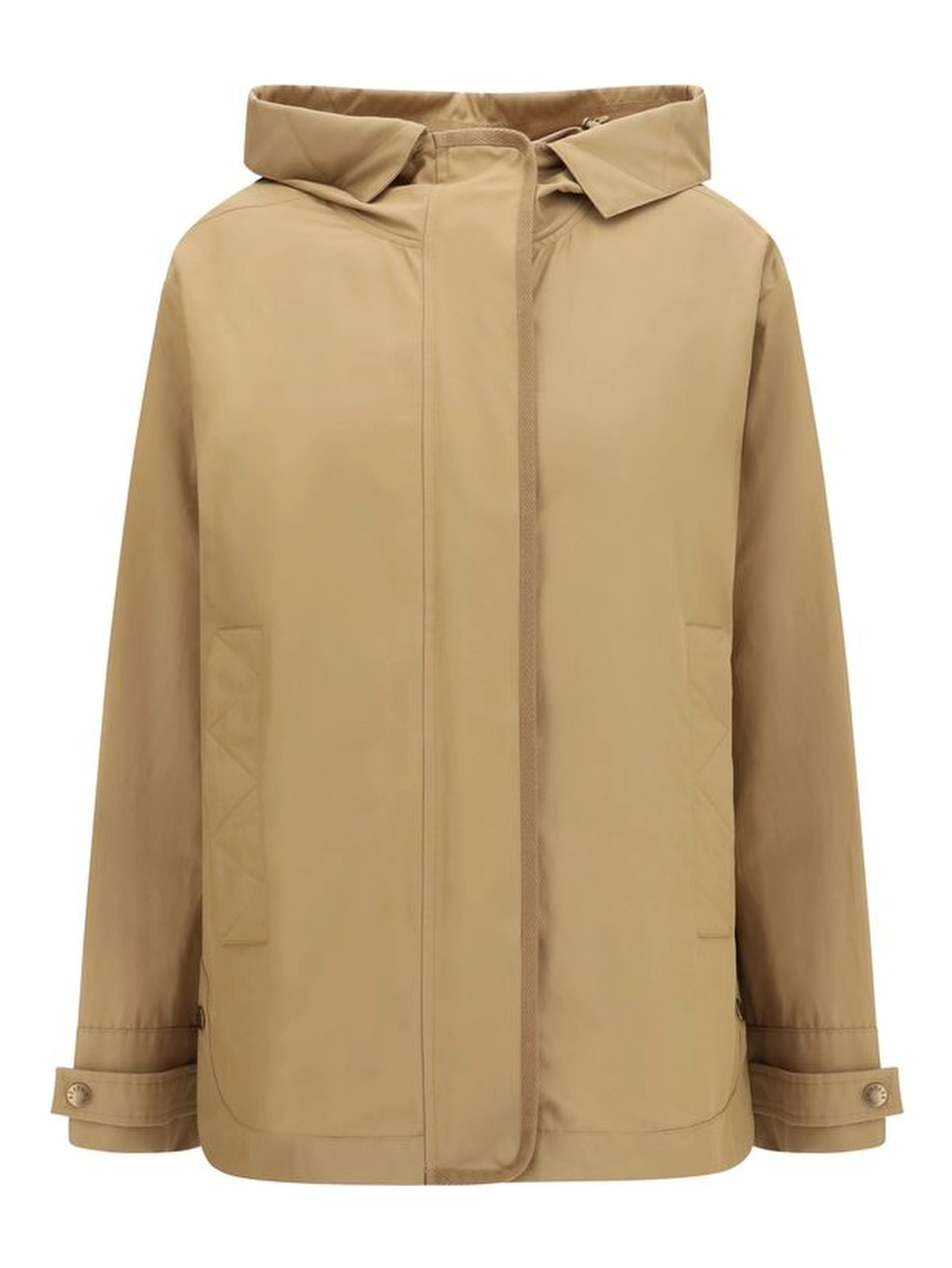 Beige Polyamide Shell Jacket