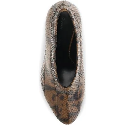 Brown Calf Leather Bos Taurus High Heel Pumps