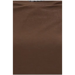 Brown Elastane T-Shirt