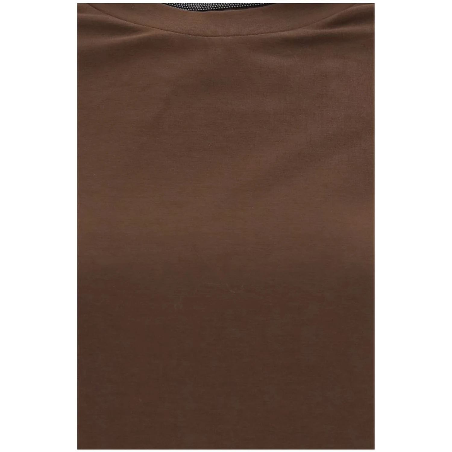Brown Elastane T-Shirt