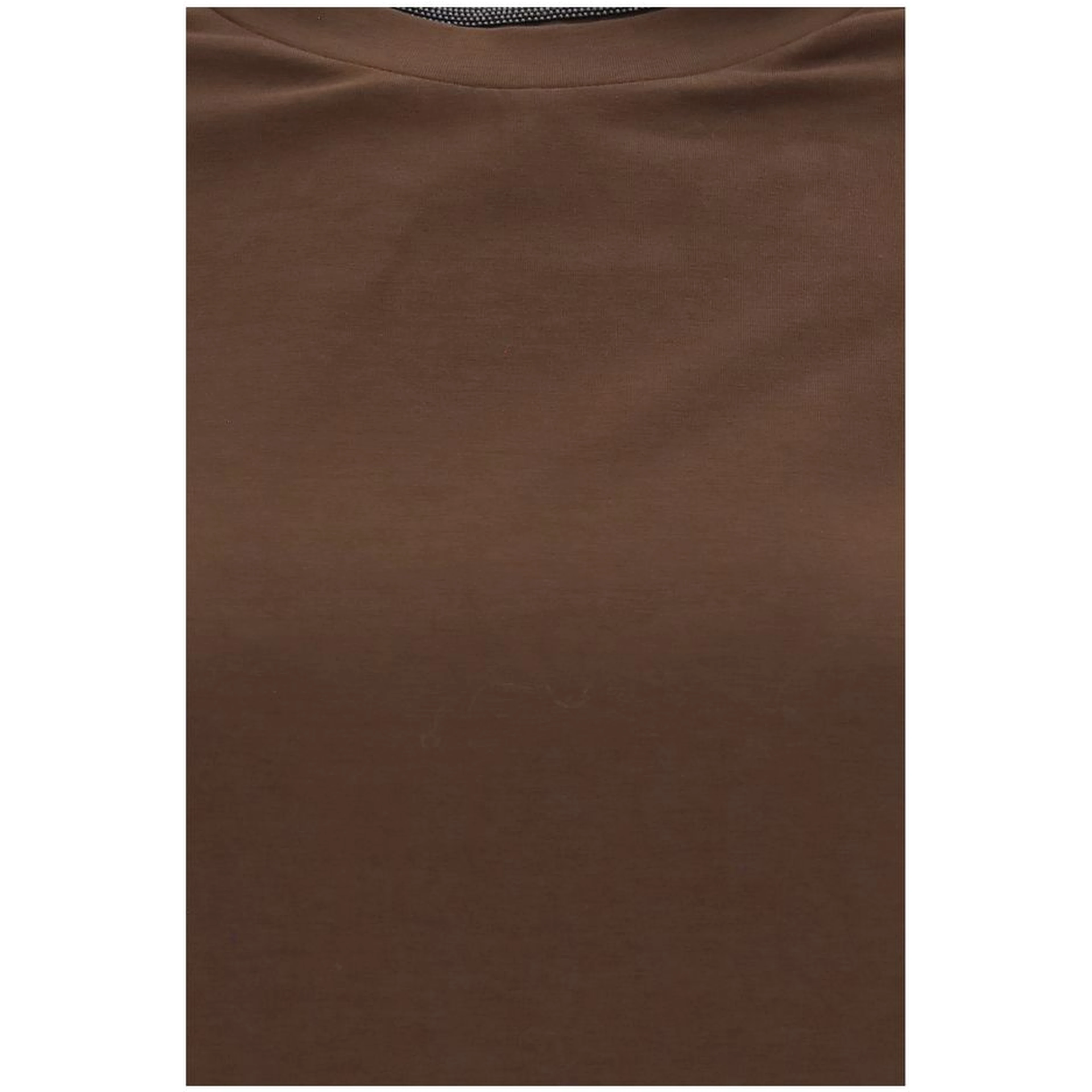 Brown Elastane T-Shirt