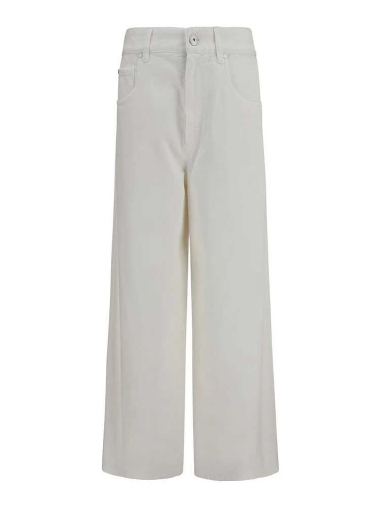 Beige Cotton Jeans Denim