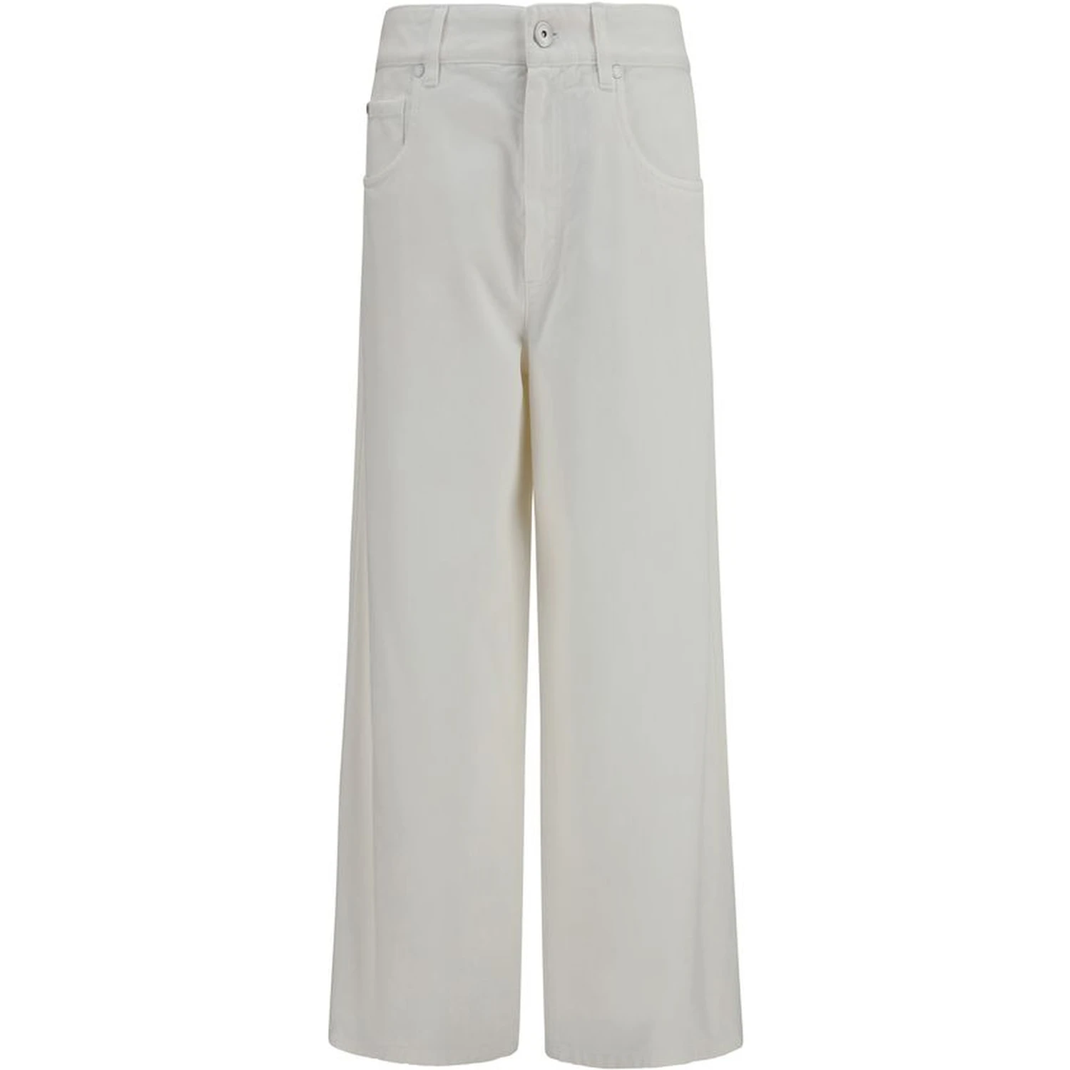 Beige Cotton Jeans Denim